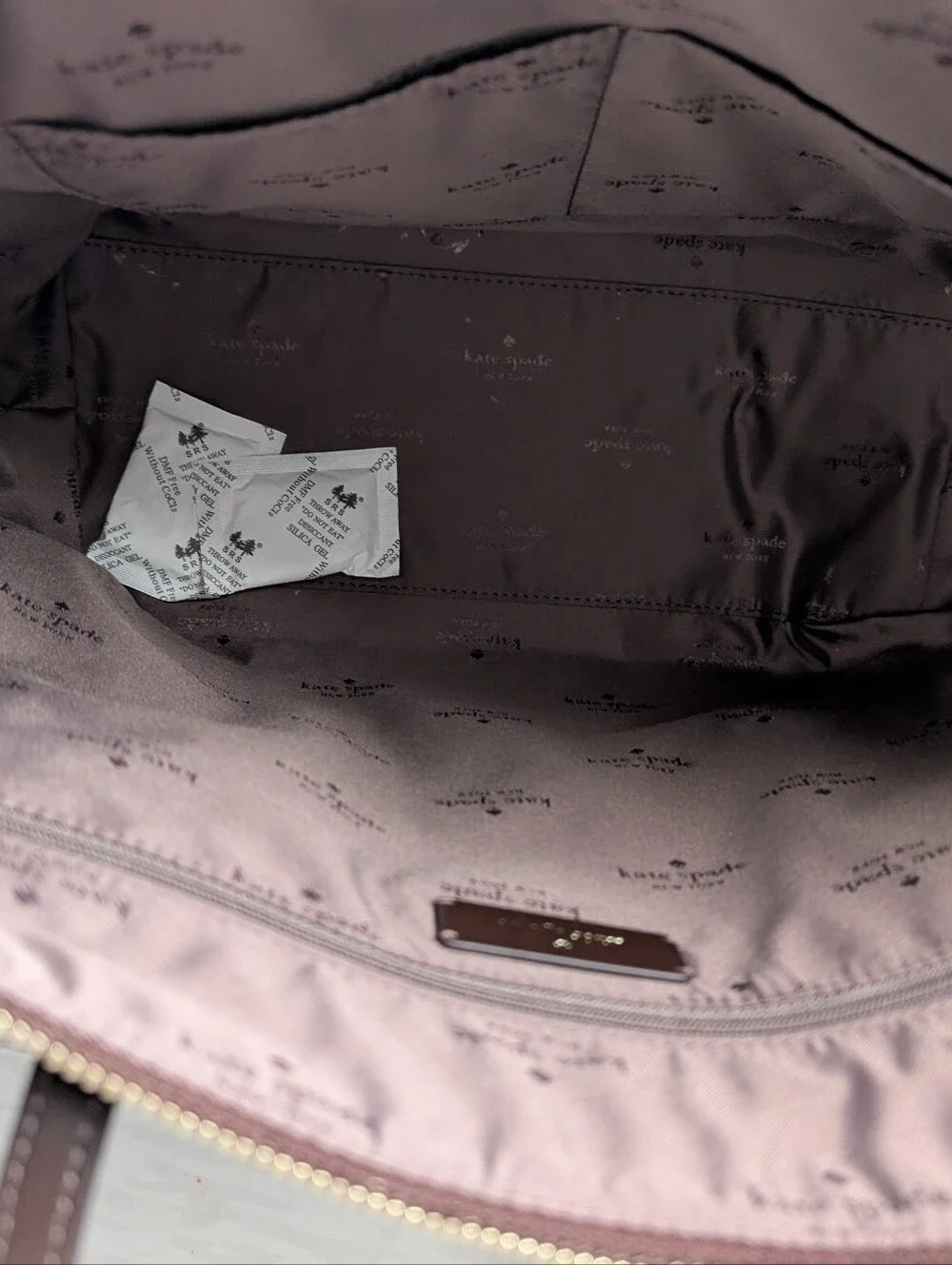 NWT Kate Spade KC455 Kitt Medium Nylon Tote in Hot Fudge